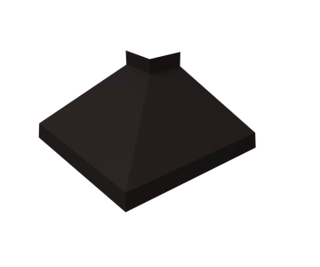 Угол отлива внешний 150 Grand Line 0,5 Drap ТХ с пленкой RAL 9005 черный GL 574018