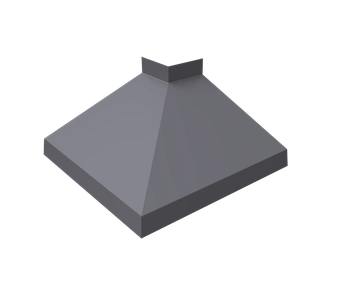 Угол отлива внешний 150 Grand Line 0,4 ПЭ с пленкой RAL 7004 сигнальный серый GL 661685