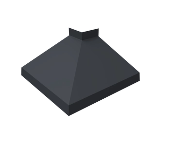Угол отлива внешний 200 Grand Line 0,45 Drap ТХ двухсторонний с пленкой RAL 7024 мокрый асфальт GL 662131