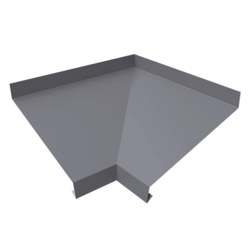 Угол отлива внутренний 200 Grand Line 0,5 ПЭ с пленкой RAL 7004 сигнальный серый GL 628403