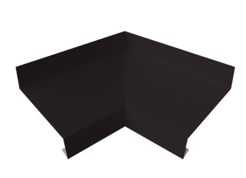 Угол отлива внутренний 50 Grand Line 0,45 Drap с пленкой RAL 9005 черный GL 270452