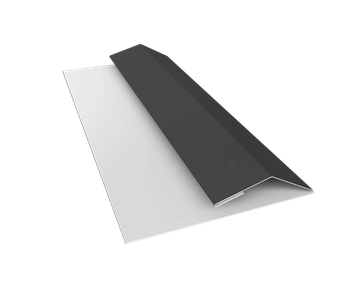 Планка финишная Блок-хаус новый Grand Line 0,5 Сатин с пленкой RAL 7016 антрацитово-серый (3м) GL 661087