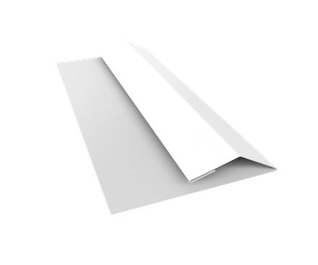 Планка финишная Блок-хаус новый Grand Line 0,5 Сатин с пленкой RAL 9003 сигнальный белый (3м) GL 506918