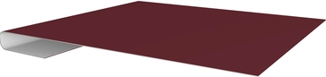 Планка завершающая Grand Line 0,45 Drap ТХ RAL 3005 красное вино (2м) GL 527333
