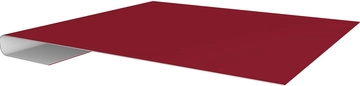 Планка завершающая Grand Line 0,45 ПЭ с пленкой RAL 3003 рубиново-красный (2м) GL 527393