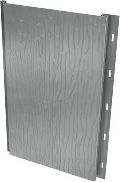Вертикаль 3D Grand Line 0,45 ПЭ с пленкой RAL 9006 бело-алюминиевый GL 821362