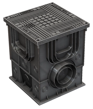 Колодец коммуникационный Master Aquastok 350х350х420 с крышкой (4355) GL 693471
