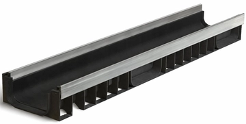 Лоток водоотводный пластиковый Aquastok Profi DN150 H97 E600 (1150) GL 821819