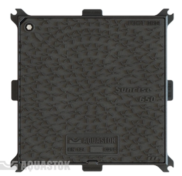 Люк чугунный квадратный Aquastok Sunrise 650 С250 (56501) GL 787131