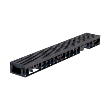 Лоток водоотводный пластиковый Аquastok Master DN100 H70 класс нагрузки B125 (комплект) 1000х148х70 (110701) GL 555231