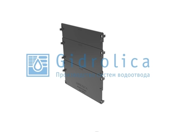 Заглушка торцевая для лотка водоотводного Gidrolica Standart DN150 - пластиковая (18151) GL 232175