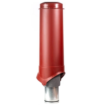 Выход вентиляции Krovent Pipe-VT 125/700 изолированный красный GL 693003