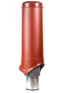 Выход вентиляции Krovent Pipe-VT 125/700 ИЗ красно-коричневый GL 761573
