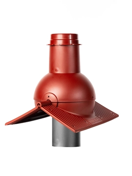 Выход канализации коньковый Krovent Pipe-cone красный GL 291963