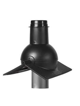 Выход канализации коньковый Krovent Pipe-cone черный GL 291967