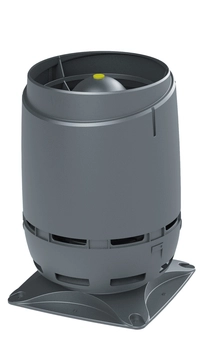 Выход вентиляционный Vilpe Flow 125S с основанием 250x250 серый GL 278205