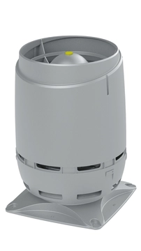 Выход вентиляционный Vilpe Flow 125S с основанием 250x250 светло-серый GL 278208