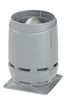 Выход вентиляционный Vilpe Flow 160S с основанием 300x300 светло-серый GL 278214