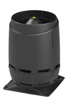 Выход вентиляционный Vilpe Flow 160S с основанием 300x300 черный GL 278209