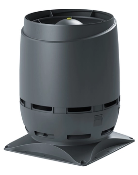 Выход вентиляционный Vilpe Flow 250S с основанием 400x400 серый GL 278222