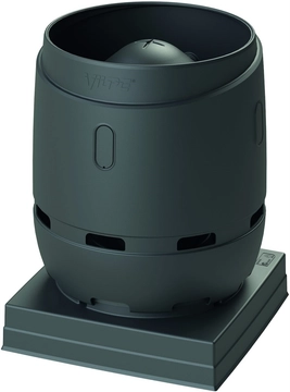 Выход вентиляционный Vilpe Flow 400S 2XL с основанием 724x724 черный GL 278230