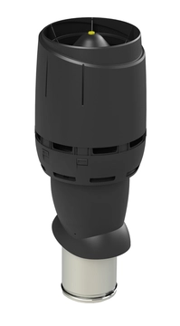 Выход вентиляционный Vilpe Flow 160/ИЗ/500 черный GL 263729