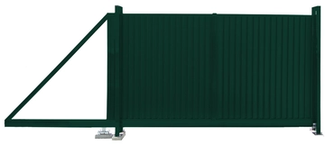 Ворота откатные Estet 1,65х3,5 RAL 6005 GL 91259