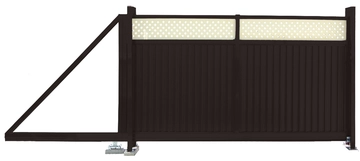 Ворота откатные Estet Plus 2,0х3,5 RAL RR 32/1014 GL 248798