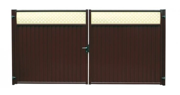 Ворота Estet Plus 2,4х3,6 RAL 8017/1014 GL 61651