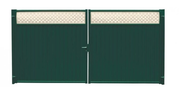 Ворота Estet Plus 2,0х3,6 RAL 6005/1013 GL 452920