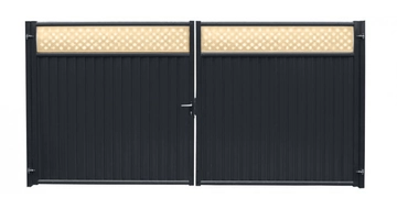 Ворота Estet Plus 2,0х3,6 RAL 7024/1014 GL 271549