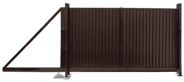 Ворота откатные Estet 1,65х3,5 RAL 8017 GL 126837