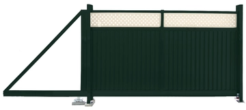 Ворота откатные Estet Plus 2,0х3,5 RAL 6005/1013 GL 358810