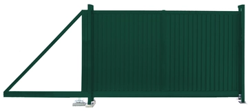 Ворота откатные Estet 2,0х3,5 RAL 6005 GL 58593