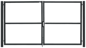 Ворота Colority цинк с замком 2,0х4,0 RAL 7016 GL 678013