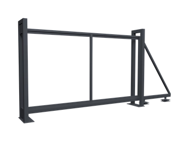 Ворота откатные Colority цинк 2,03x3,5 RAL 7024 GL 410080
