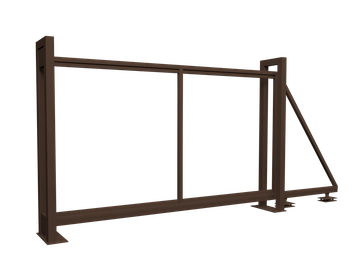 Ворота откатные Colority цинк 2,03x3,5 RAL 8017 GL 431830