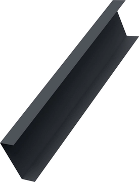 Декоративная накладка на столб универсальная 60х60 для забора жалюзи Grand Line 0,45 Drap СТ двухсторонний RAL 7024 мокрый асфальт (2,5м) GL 813476