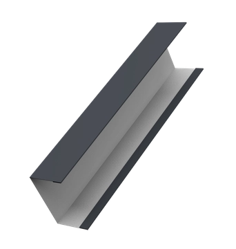 Крышка для забора жалюзи Милан, Токио Grand Line 0,45 Drap СТ слим RAL 7024 мокрый асфальт (2м) GL 759869