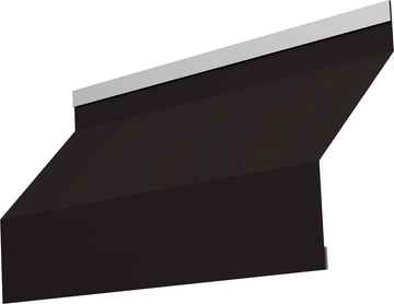 Ламель забора жалюзи Милан новый Grand Line 0,5 Drap RAL 9005 черный GL 780814