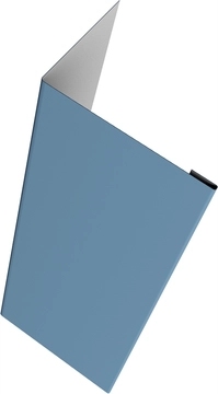 Нащельник 25х35 для забора жалюзи Милан, Токио, Палермо (для калиток и ворот) Grand Line 0,45 Drap ТХ RAL 5024 пастельно-синий (2,5м) GL 756091