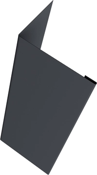 Нащельник 25х35 для забора жалюзи Милан, Токио, Палермо (для калиток и ворот) Grand Line 0,45 ПЭ двухсторонний RAL 7024 мокрый асфальт (1,68м) GL 364141
