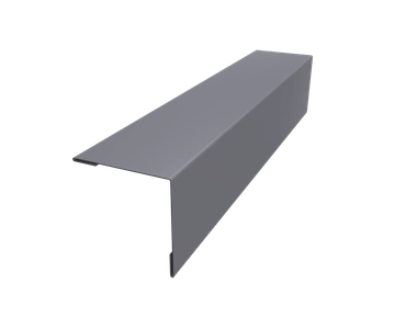 Планка завершающая 50х50 для забора жалюзи Милан Grand Line 0,7 ПЭ RAL 7004 сигнальный серый (3м) GL 619885