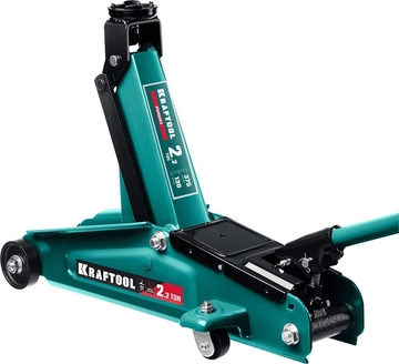 KRAFTOOL  RIGID, 2.2 т, 130 - 375 мм, подкатной домкрат с увеличенным подъемом (43452-2) 43452-2