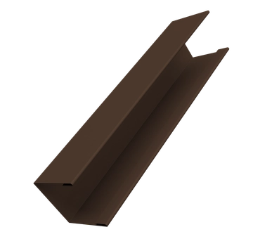 Крышка для забора жалюзи Милан Слим Grand Line 0,5 Velur RAL 8017 шоколад (3м) GL 671321