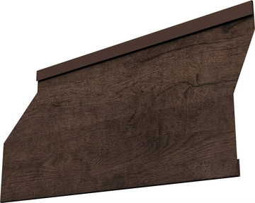 Ламель забора жалюзи Милан Слим Grand Line 0,45 Принт Элит Античный дуб TwinColor GL 738379
