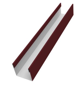 Стойка для забора жалюзи Милан Слим Grand Line 0,7 ПЭ RAL 3005 красное вино (3м) GL 674145