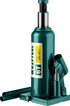 KRAFTOOL  KRAFT-LIFT, 6 т, 216 - 413 мм, бутылочный гидравлический домкрат (43462-6) 43462-6_z01