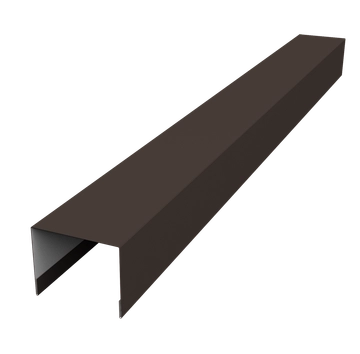 Крышка для забора жалюзи Палермо Grand Line 0,5 Сатин матовый ТХ RR 32 темно-коричневый (2,5м) GL 616978