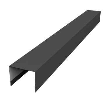 Крышка для забора жалюзи Палермо Grand Line 0,45 Drap ТР RAL 7016 антрацитово-серый (3м) GL 702376